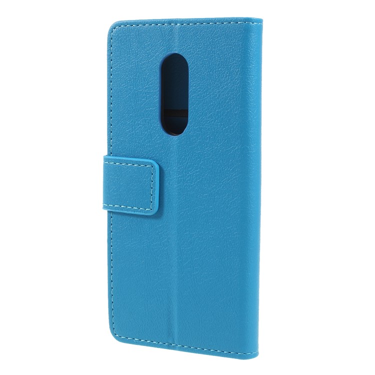 Wallet Stand Magnetic Flip Leather Mobile Phone Case for Alcatel 3 - Blue-2