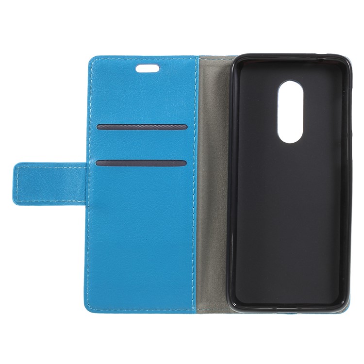 Wallet Stand Magnetic Flip Leather Mobile Phone Case for Alcatel 3 - Blue-6