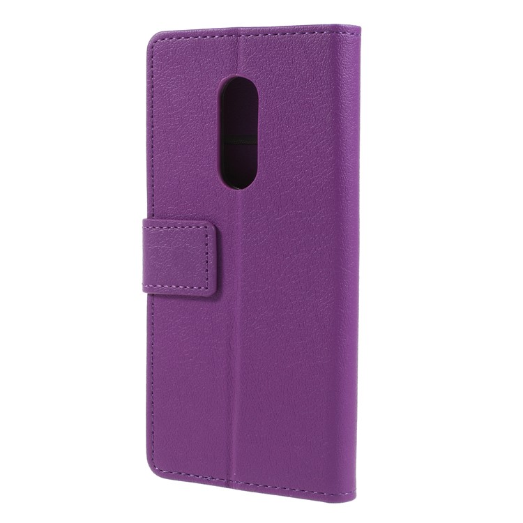 Wallet Stand Magnetic Flip Leather Cell Phone Case for Alcatel 3 - Purple-2