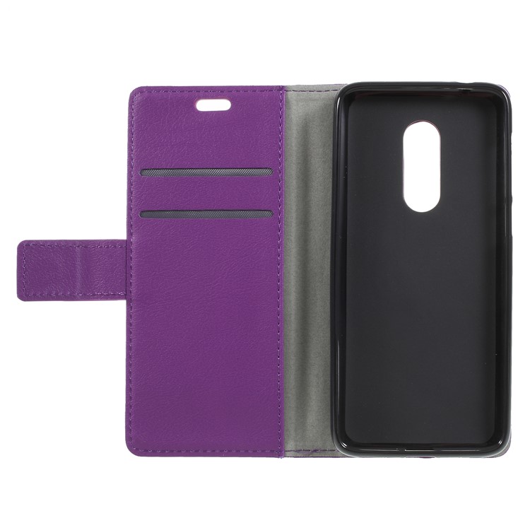 Wallet Stand Magnetic Flip Leather Cell Phone Case for Alcatel 3 - Purple-6