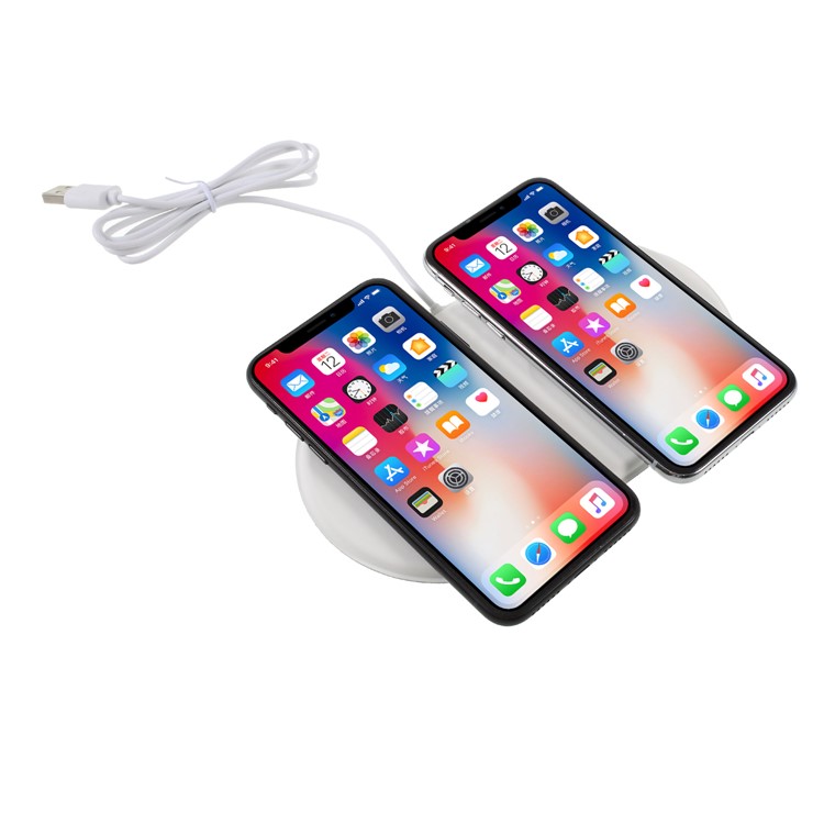 

AIRPOWER i-Power Qi Standard Wireless Charger Fast Charging Pad - White, iPhone X