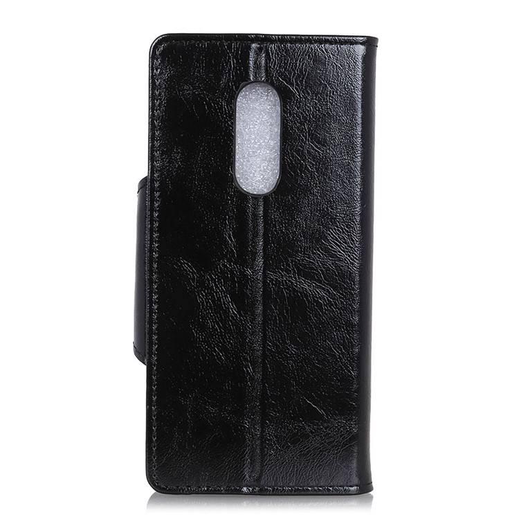 Textured PU Leather Wallet Stand Phone Case for Alcatel 3 - Black-3