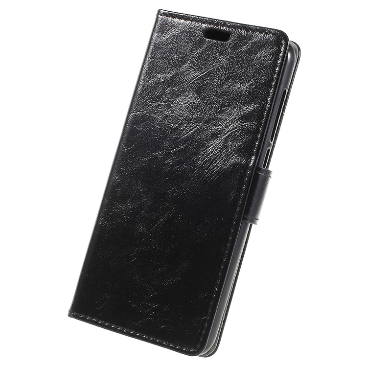 Crazy Horse PU Leather Magnetic Stand Wallet Case for Alcatel 1X - Black-3