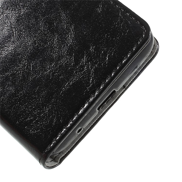 Crazy Horse PU Leather Magnetic Stand Wallet Case for Alcatel 1X - Black-7