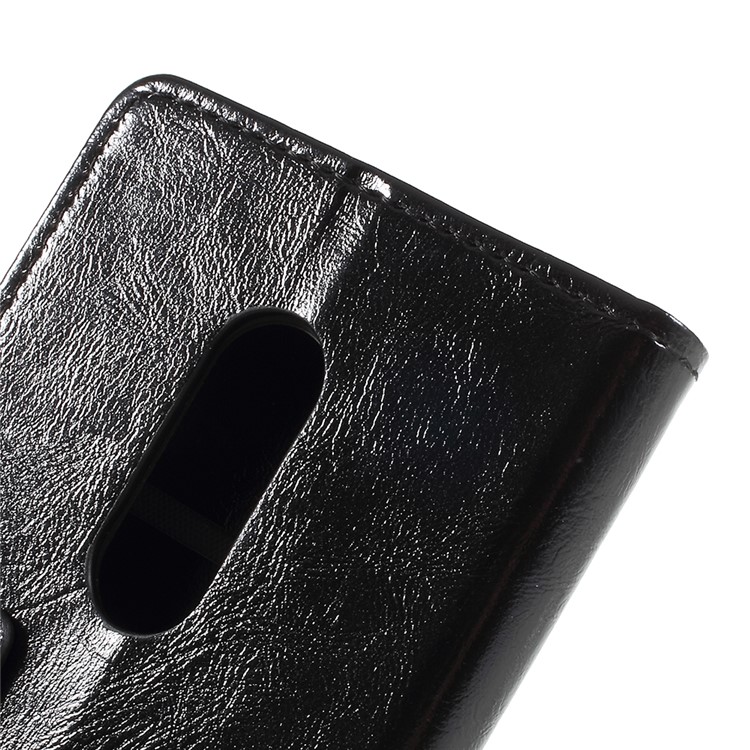 Crazy Horse PU Leather Magnetic Stand Wallet Case for Alcatel 1X - Black-8