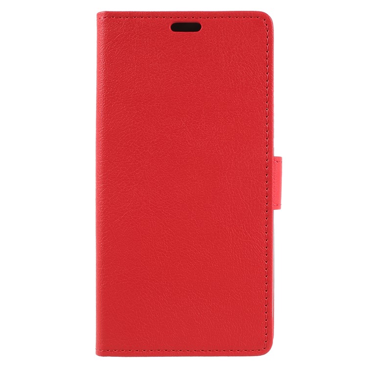 Wallet Stand Magnetic Flip Leather Phone Shell for Alcatel 3C - Red-1