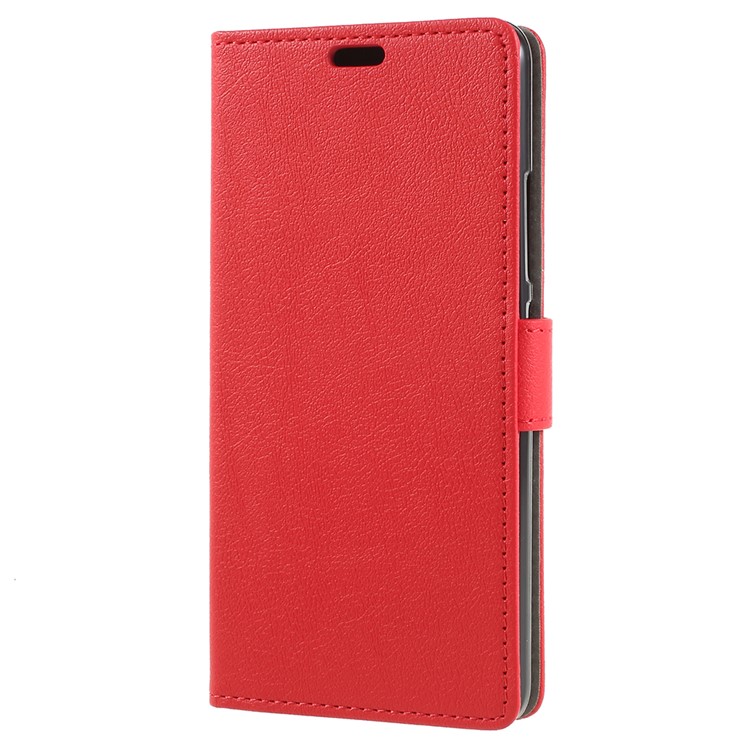 Wallet Stand Magnetic Flip Leather Phone Shell for Alcatel 3C - Red-2