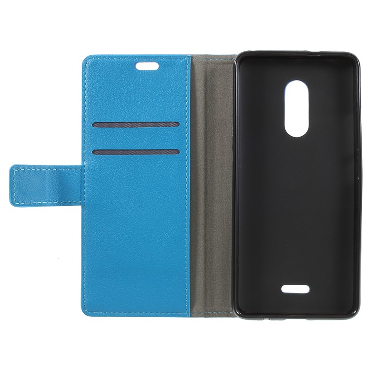Wallet Stand Magnetic Flip Leather Mobile Phone Case for Alcatel 3C - Blue-6