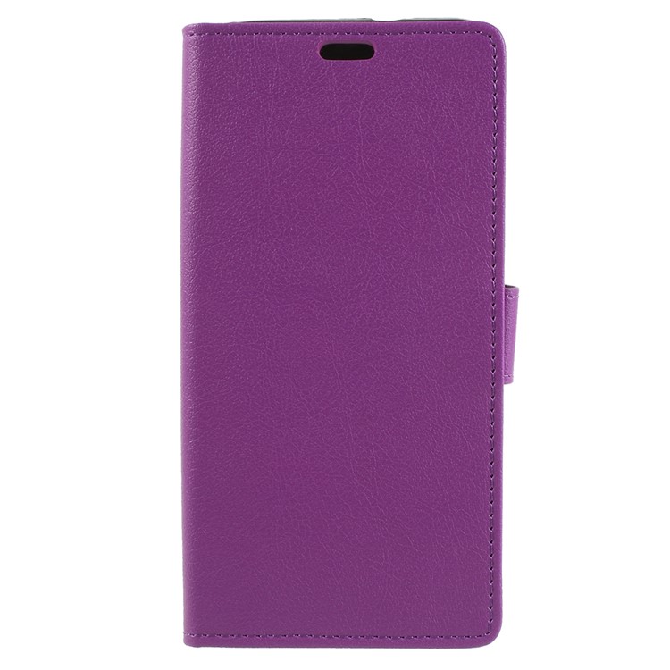 Wallet Stand Magnetic Flip Leather Cell Phone Case for Alcatel 3C - Purple-1