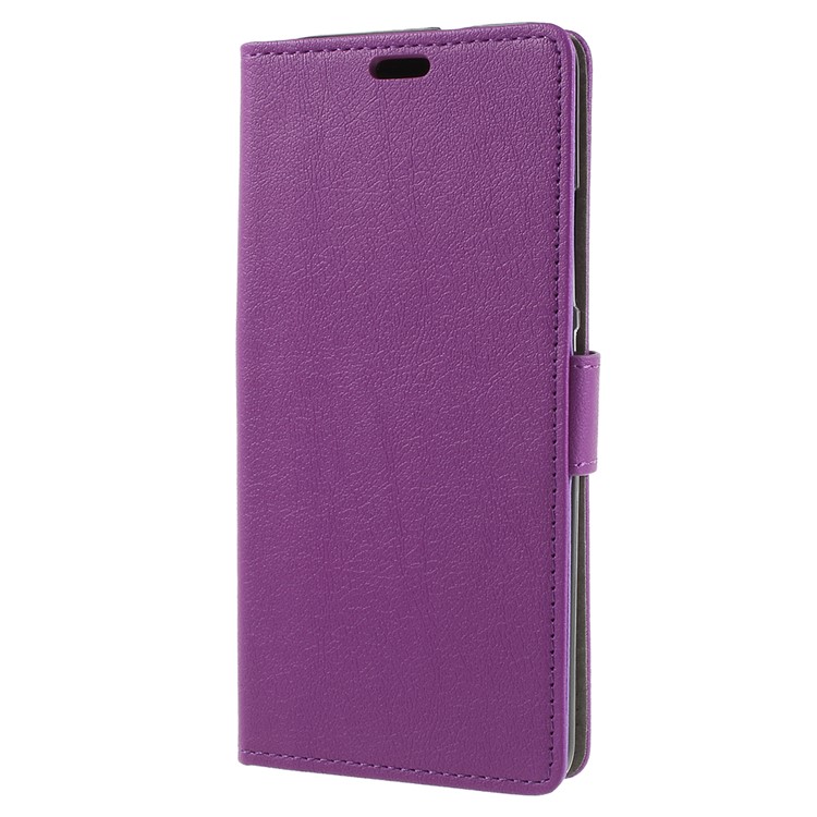 Wallet Stand Magnetic Flip Leather Cell Phone Case for Alcatel 3C - Purple-2