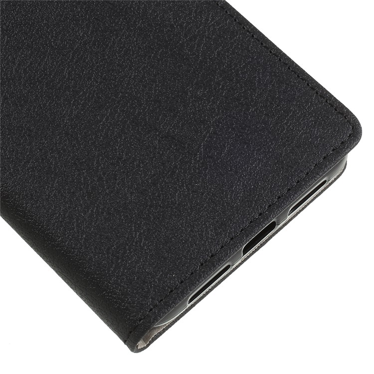 Wallet Stand Magnetic Flip Leather Phone Case for Alcatel 3v - Black-7