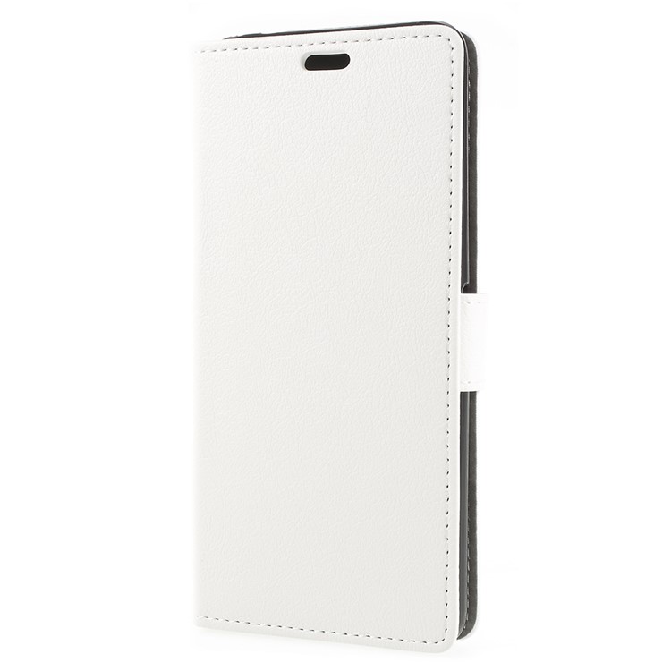 Wallet Stand Magnetic Flip Leather Phone Cover for Alcatel 3v - White-2