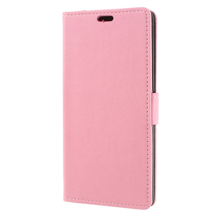 Wallet Stand Magnetic Flip Leather Phone Casing for Alcatel 3v - Pink-1