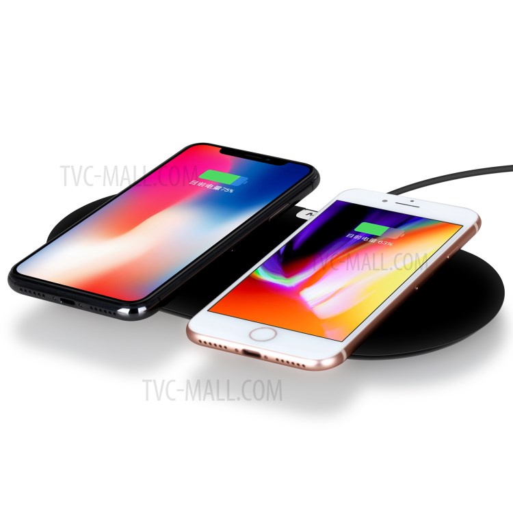 MOMAX Q. Pad Dual Quick Charge Qi Wireless Charging Pad for iPhone X/8/8 Plus, Samsung Note S9 - Black-10