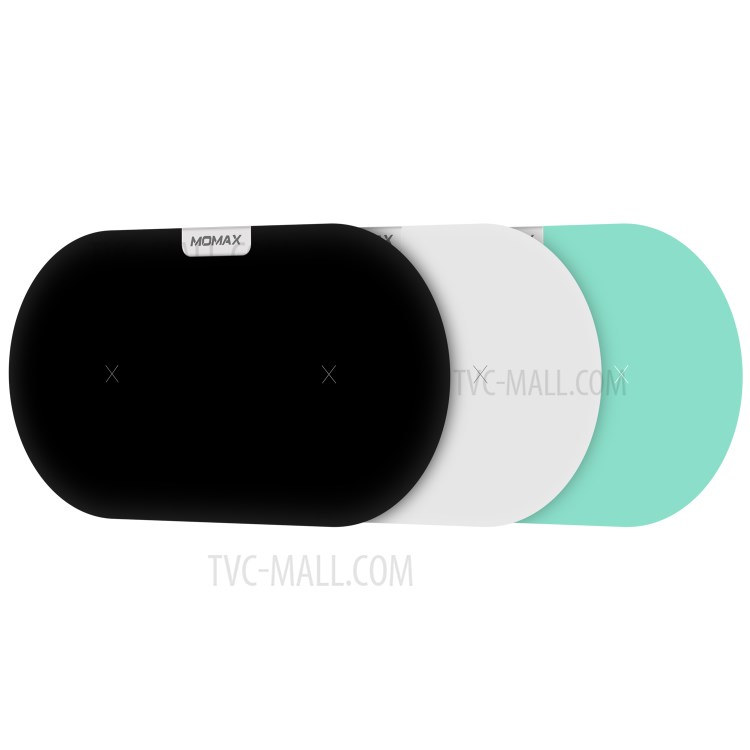 MOMAX Q. Pad Dual Quick Charge Qi Wireless Charging Pad for iPhone X/8/8 Plus, Samsung Note S9 - Black-14
