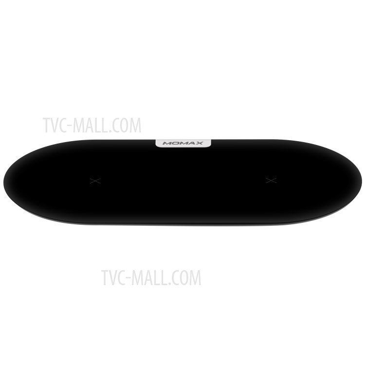 MOMAX Q. Pad Dual Quick Charge Qi Wireless Charging Pad for iPhone X/8/8 Plus, Samsung Note S9 - Black-8
