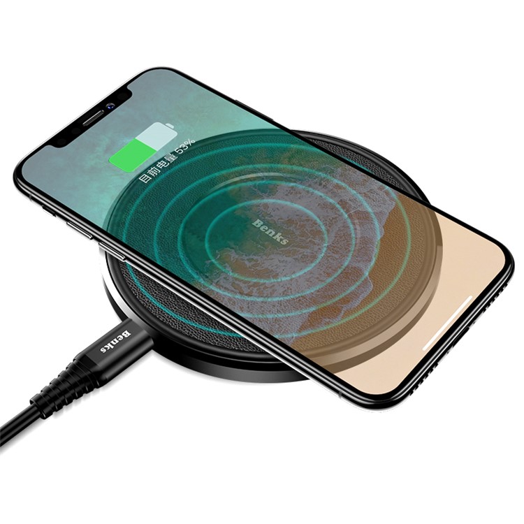 BENKS W04 Hearthstone Qi Wireless Fast Charging Mat for iPhone X/8/8Plus, Samsung S8/S8 Plus (Updated Version)-11