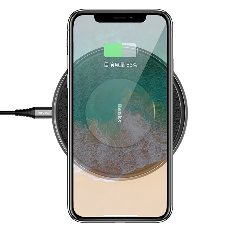 BENKS W04 Hearthstone Qi Wireless Fast Charging Mat for iPhone X/8/8Plus, Samsung S8/S8 Plus (Updated Version)-3