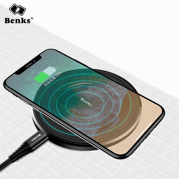 BENKS W04 Hearthstone Qi Wireless Fast Charging Mat for iPhone X/8/8Plus, Samsung S8/S8 Plus (Updated Version)-6