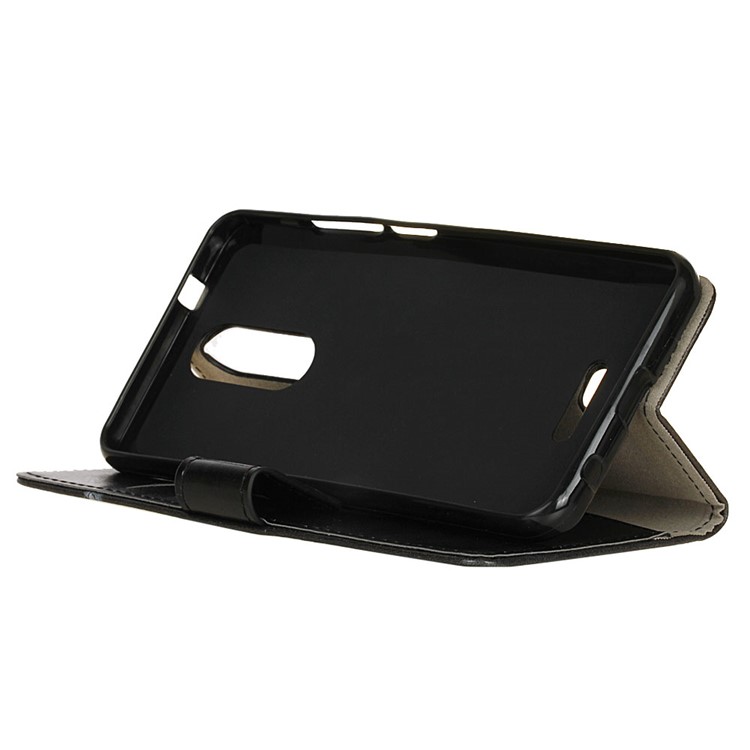 Pattern Printing Stand Leather Wallet Mobile Case for Alcatel 3C - Fierce Wolf-6