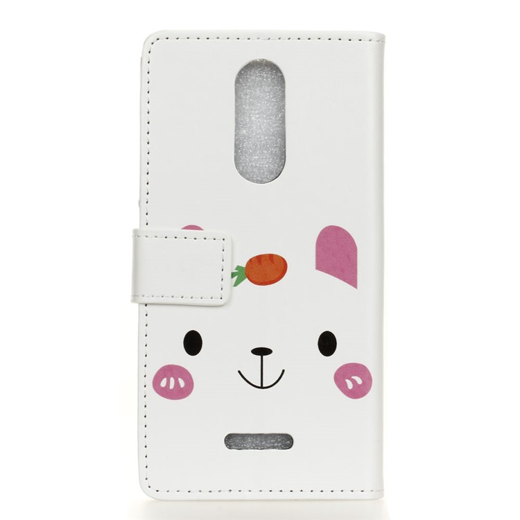 Pattern Printing Stand Leather Wallet Mobile Phone Case for Alcatel 3C - Cute Bear-2