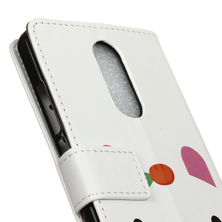 Pattern Printing Stand Leather Wallet Mobile Phone Case for Alcatel 3C - Cute Bear-3