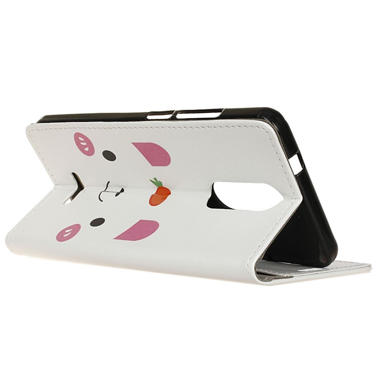 Pattern Printing Stand Leather Wallet Mobile Phone Case for Alcatel 3C - Cute Bear-4
