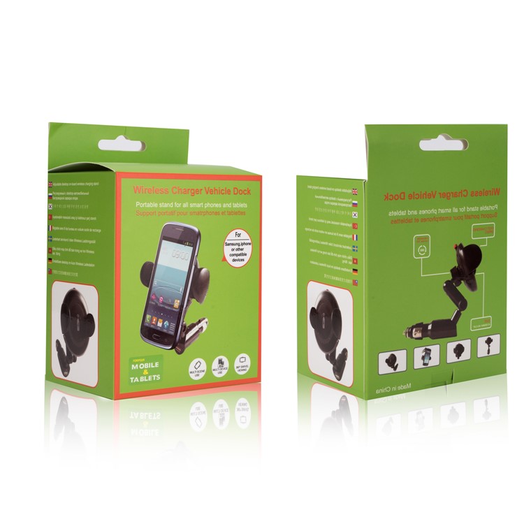 WH-11A 360 Degree Rotating Qi Wireless Charger 2A USB Car Charger for iPhone Samsung etc.-12