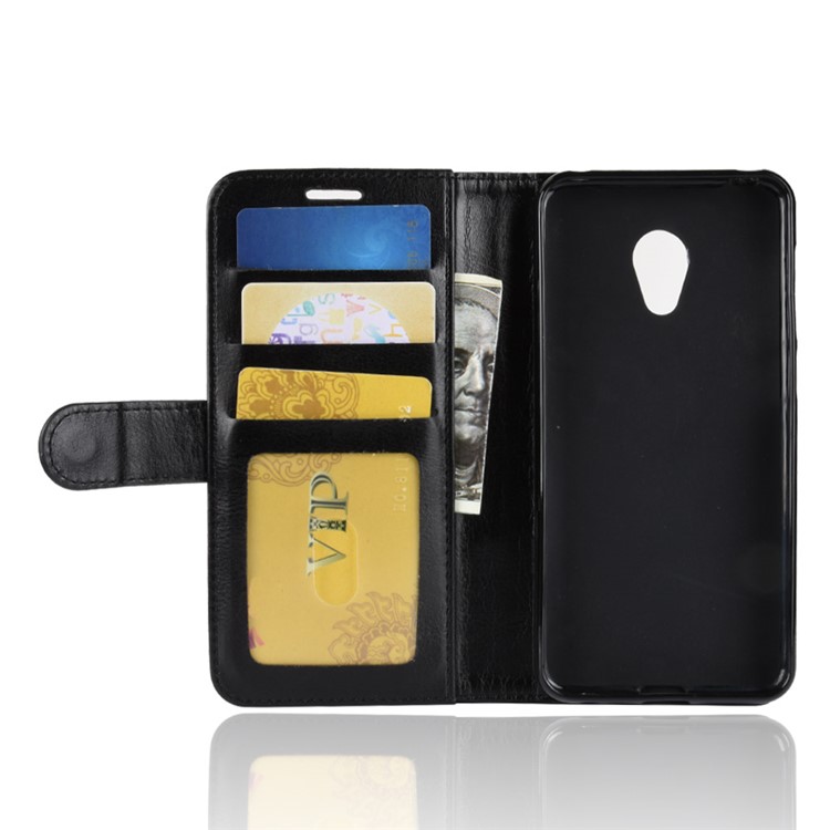 Crazy Horse Texture Wallet Stand Leather Phone Case for Alcatel 1C - Black-5