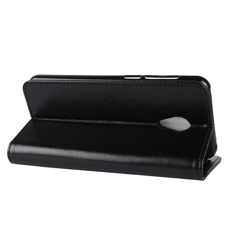 Crazy Horse Texture Wallet Stand Leather Phone Case for Alcatel 1C - Black-7