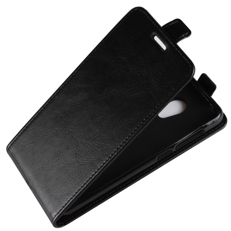 Crazy Horse Vertical Flip Card Holder Leather Mobile Case for Alcatel 1C - Black-4