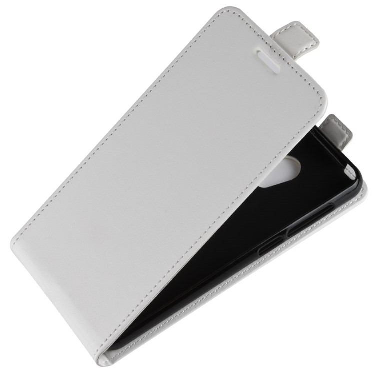 Crazy Horse Vertical Flip Card Holder Leather Mobile Cover for Alcatel 1C - White-4