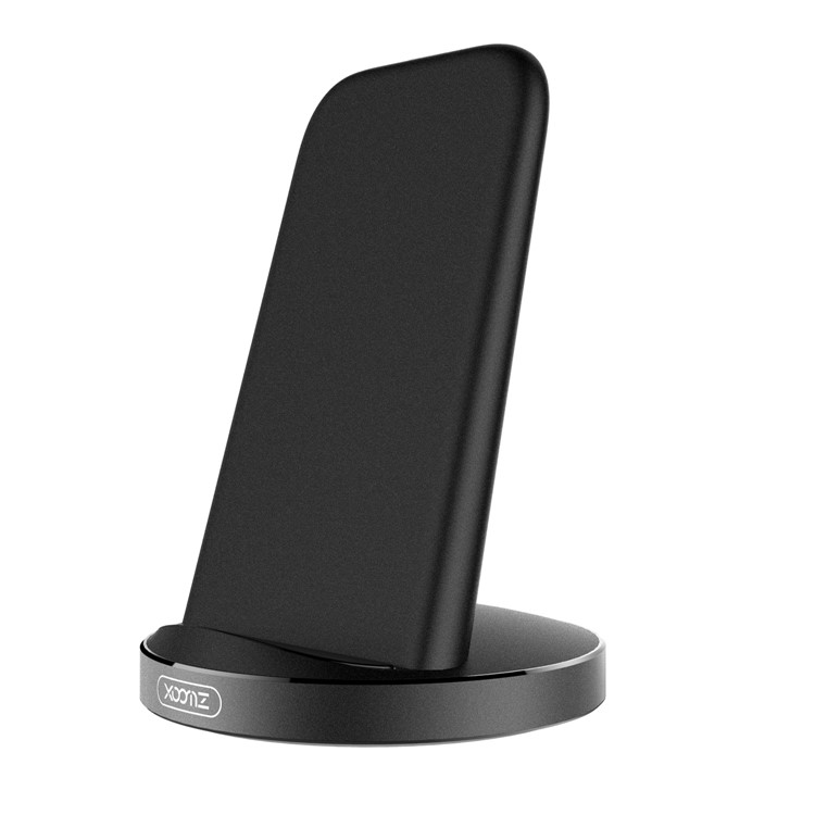 XOOMZ QX800 Vertical Qi Wireless Fast Charger Stand for iPhone Samsung etc. - Black-1