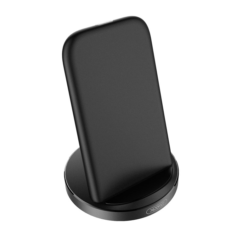 XOOMZ QX800 Vertical Qi Wireless Fast Charger Stand for iPhone Samsung etc. - Black-5