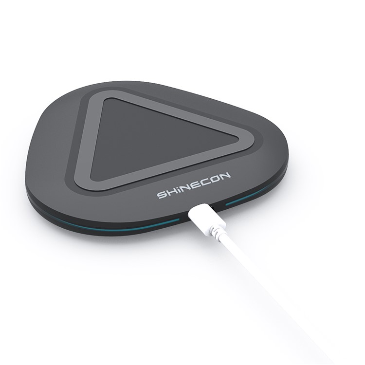 SHINECON W01 Ultra-thin Qi Wireless Charger for iPhone Samsung etc. - Black-7
