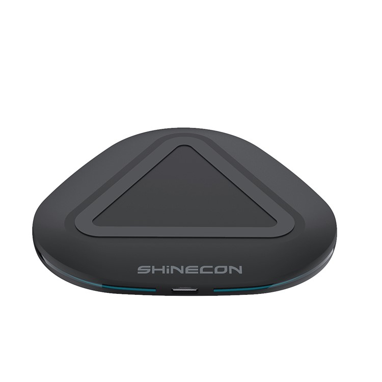 SHINECON W01 Ultra-thin Qi Wireless Charger for iPhone Samsung etc. - Black-8
