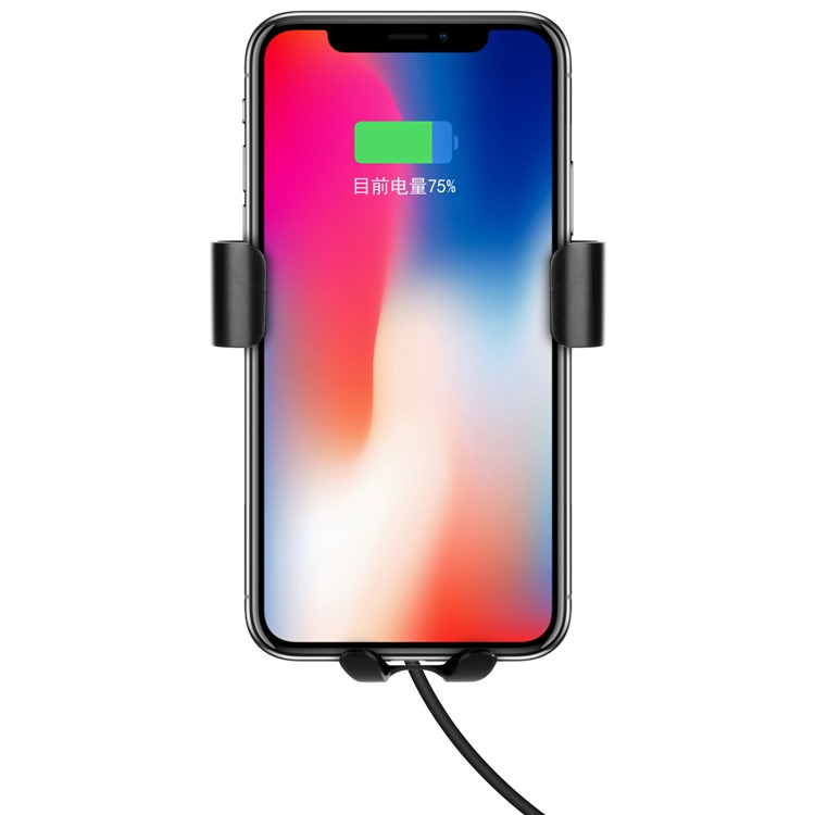 MOMAX Q.MOUNT 3 Gravity Wireless Charger Car Air Vent Mount for iPhone X/8/8 Plus Etc. - Black-10