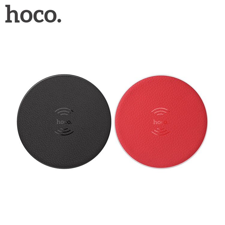 HOCO CW14 5V/2A Qi Standard Wireless Charging Pad with LED Light for iPhone Samsung etc. - Black-4