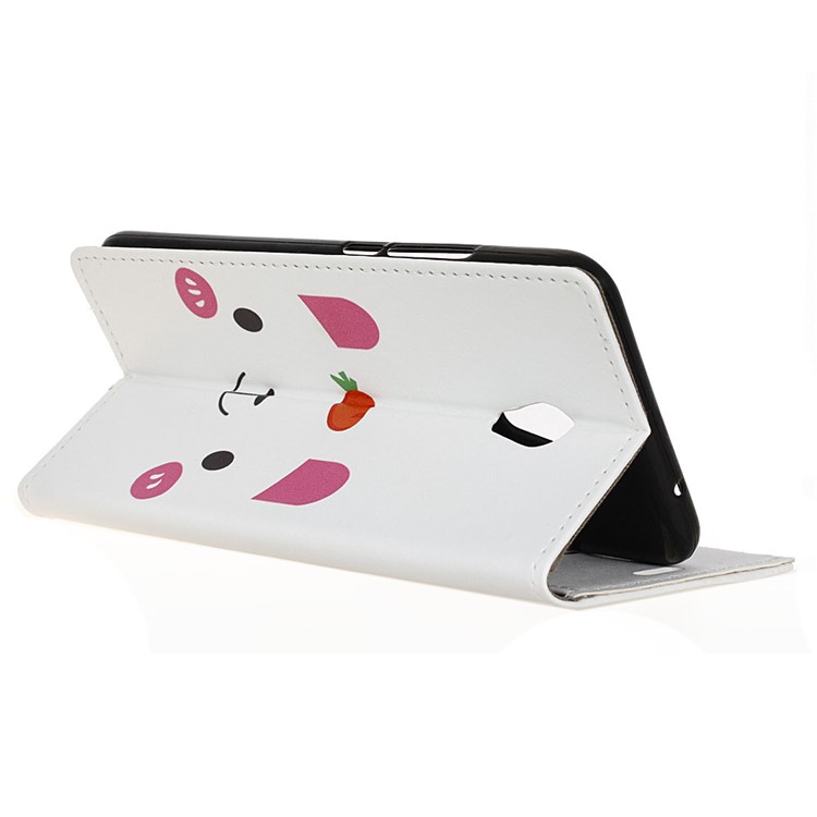Pattern Printing Stand Leather Wallet Mobile Phone Case for Alcatel 1C - Cute Bear-4