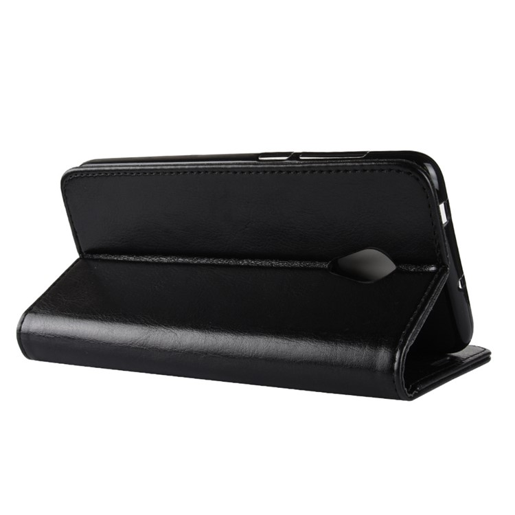 Crazy Horse Wallet Leather Stand Case for Alcatel 1X - Black-7