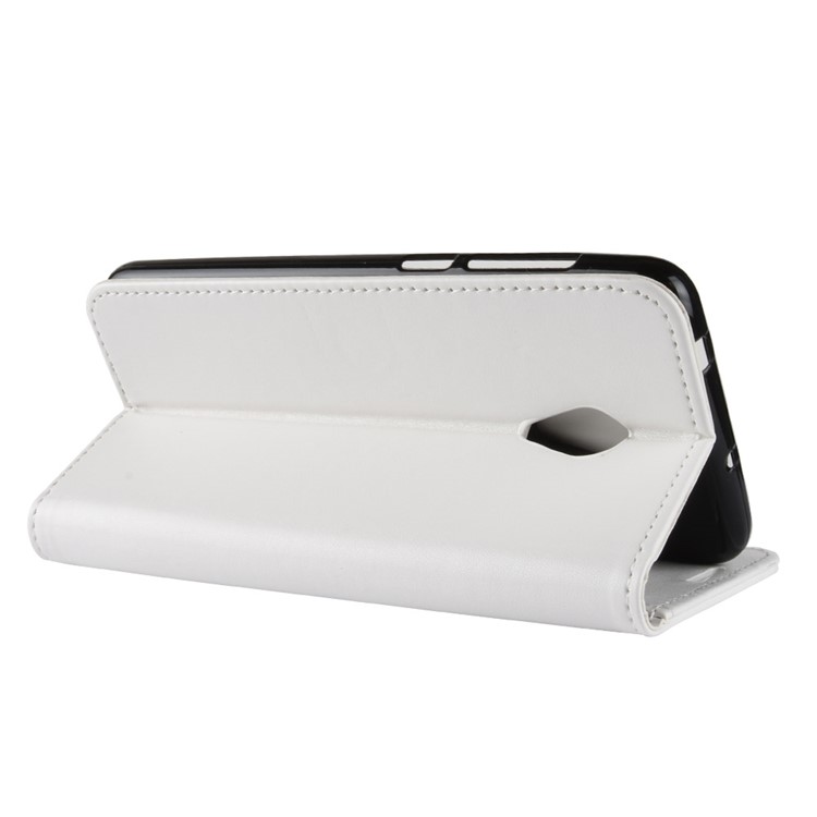 Crazy Horse Wallet Leather Stand Cover for Alcatel 1X - White-7