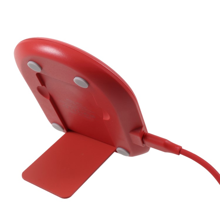 GOLF WQ7 Single Coil 5W Qi Wireless Charging Stand for iPhone X/8/Galaxy S9/S8 Etc - Red-9
