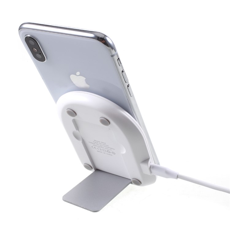GOLF WQ7 Single Coil 5W Qi Wireless Charger Holder for iPhone X/8/Galaxy S9/S8 Etc - White-7