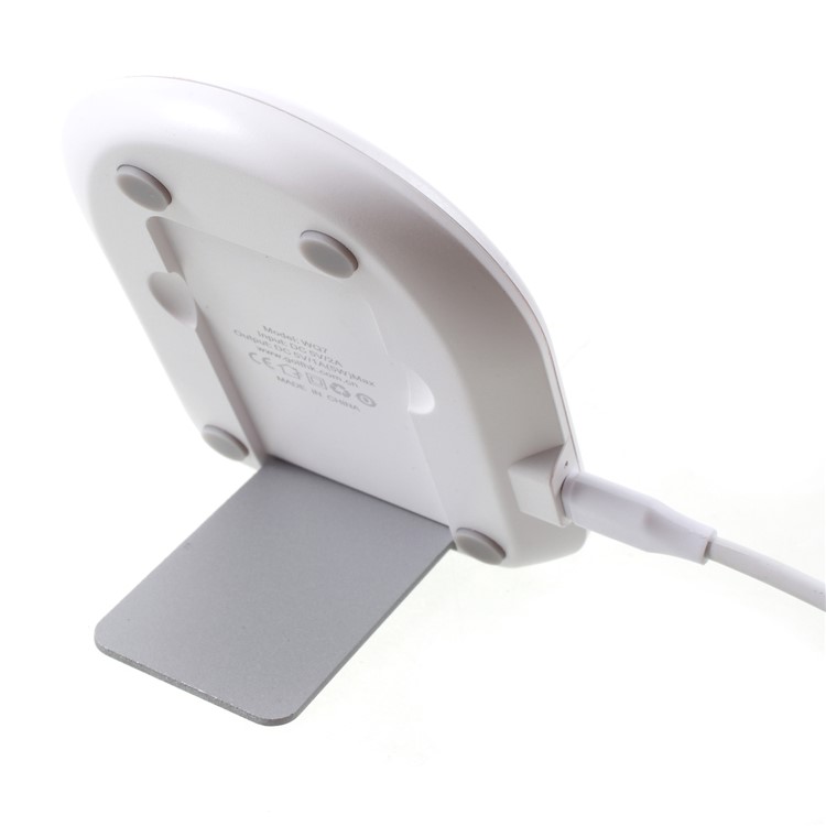 GOLF WQ7 Single Coil 5W Qi Wireless Charger Holder for iPhone X/8/Galaxy S9/S8 Etc - White-9