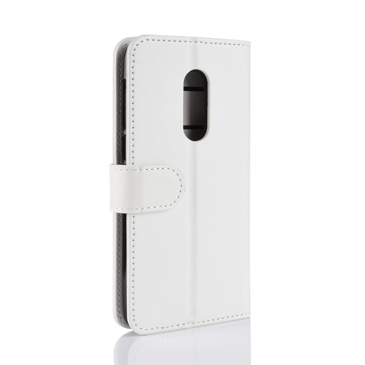 For Alcatel 3 Crazy Horse Stand Wallet Leather Flip Cover - White-7