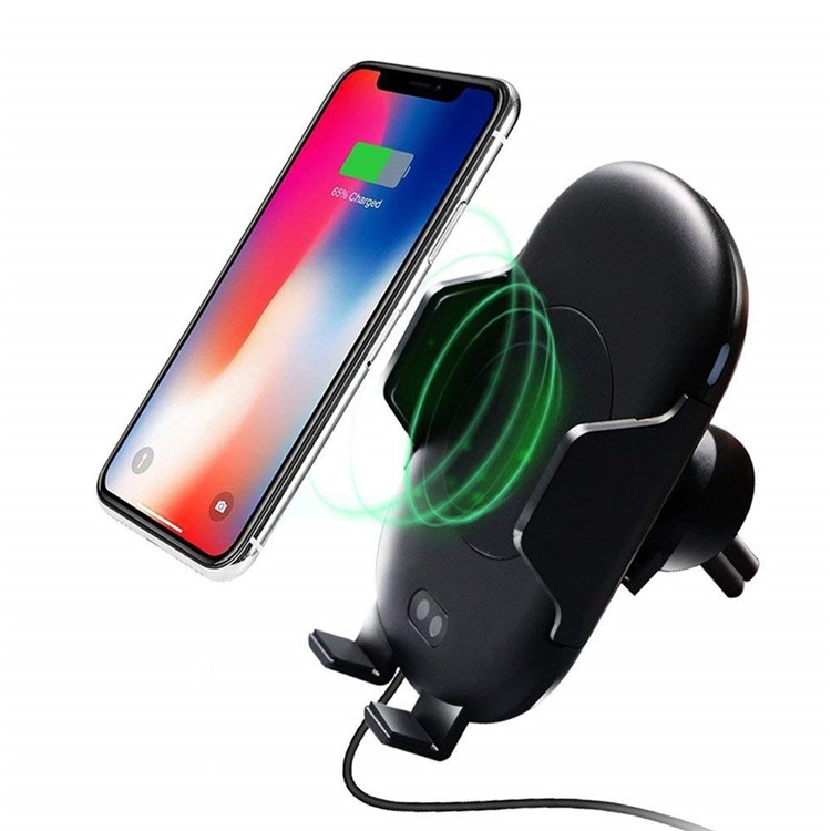 C10 Détecteur De Mouvement Infrarouge Voiture Air Évent Qi Chargeur Sans Fil Téléphone Titulaire-3