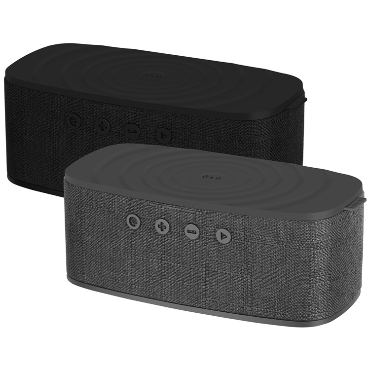 MOMAX Q.zonic Portable 2-in-1 Wireless Charger + Bluetooth 4.2 Speaker for Samsung iPhone - Black-7