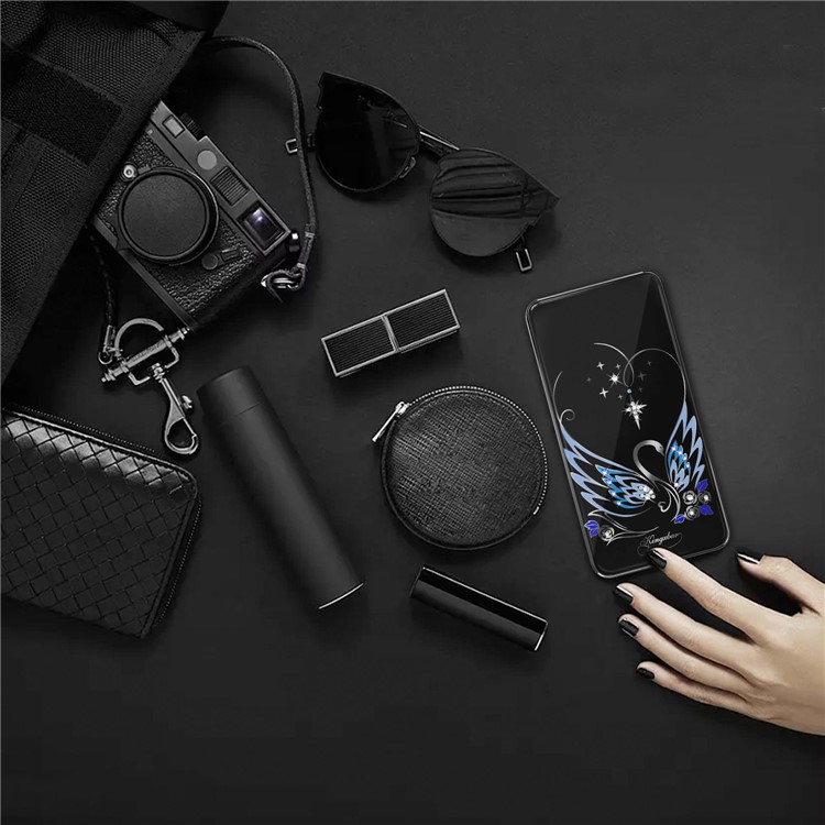 KINGXBAR Authorized Swarovski Crystal 5000mAh Wireless Charging Power Bank Qi Wireless Charger Battery Pack - Black-27
