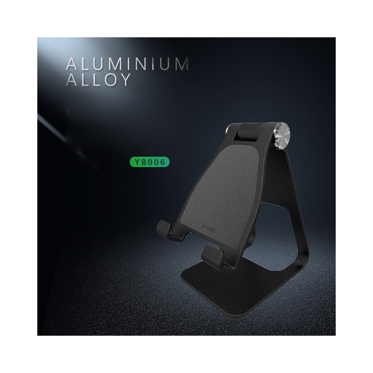 YOGEE YB006 5W/7.5W/10W Adjustable Aluminum Alloy Stand Qi Wireless Fast Charger for iPhone Samsung etc. - Black-9