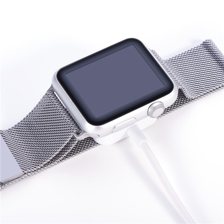 1m Data Sync USB Magnetic Charging Cable Cradle Dock for Apple Watch Series 3 / 2 / 1 - White-11